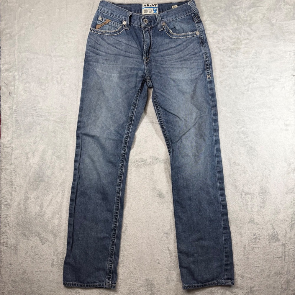Ariat M2 Owens Relaxed Boot Cut Jeans Mens 30x36 Blue Denim 10036071
